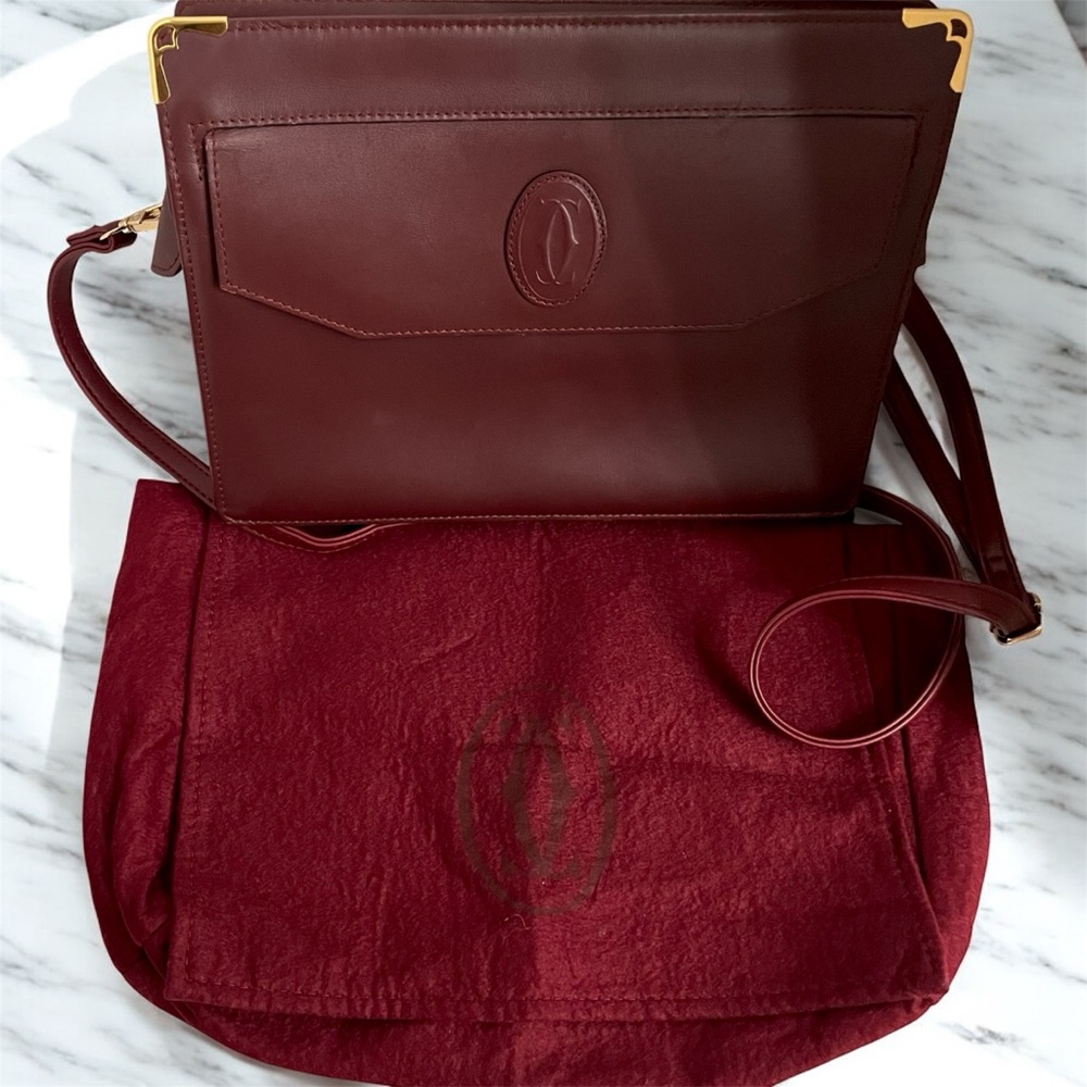 CARTIER Portfolio Large Clutch Crossbody bag ❤️ - Picture 4 of 15